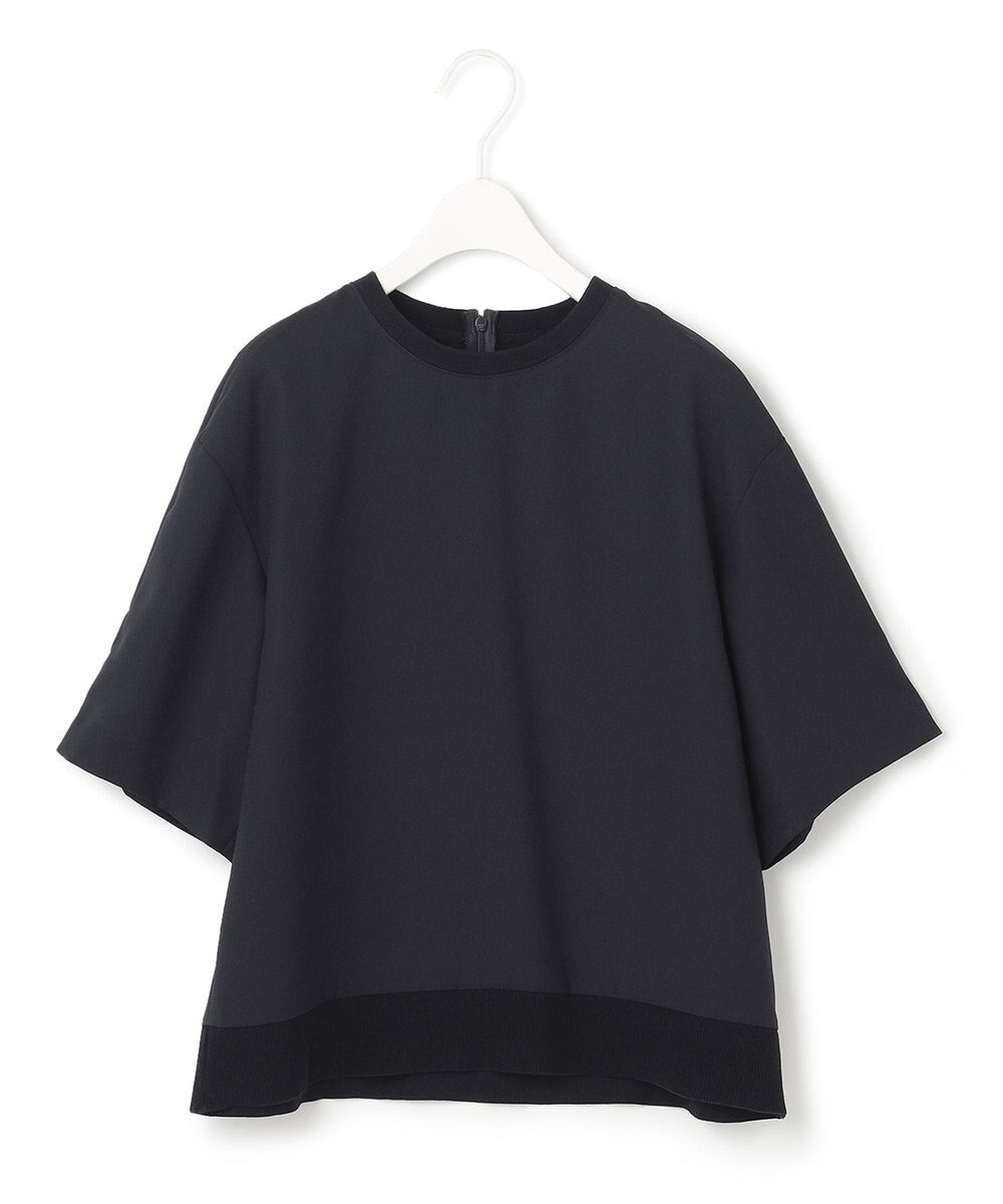 ICB 【新色追加・洗える】 FluidBackSatin Tブラウス 