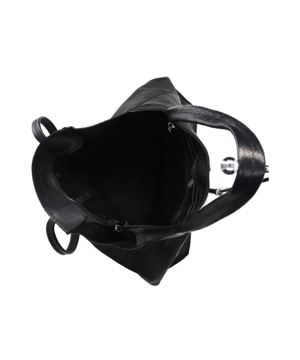 INTER-CHAUSSURES 【ANDREA CARDONE ITALI】メタリックレザートートバッグ 