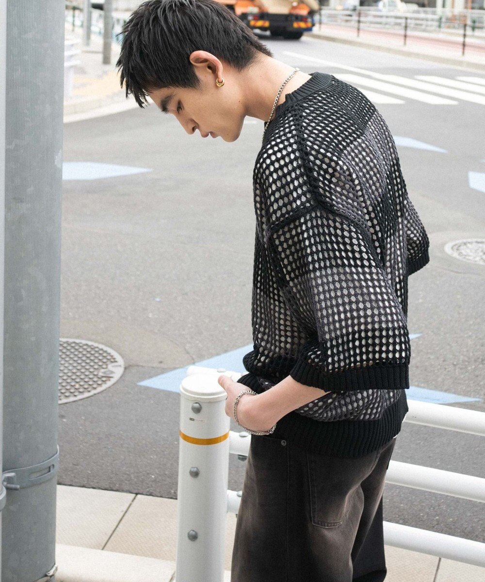 WEGO 【３点SET】アンサンブルメッシュニットプルオーバー（SS） 