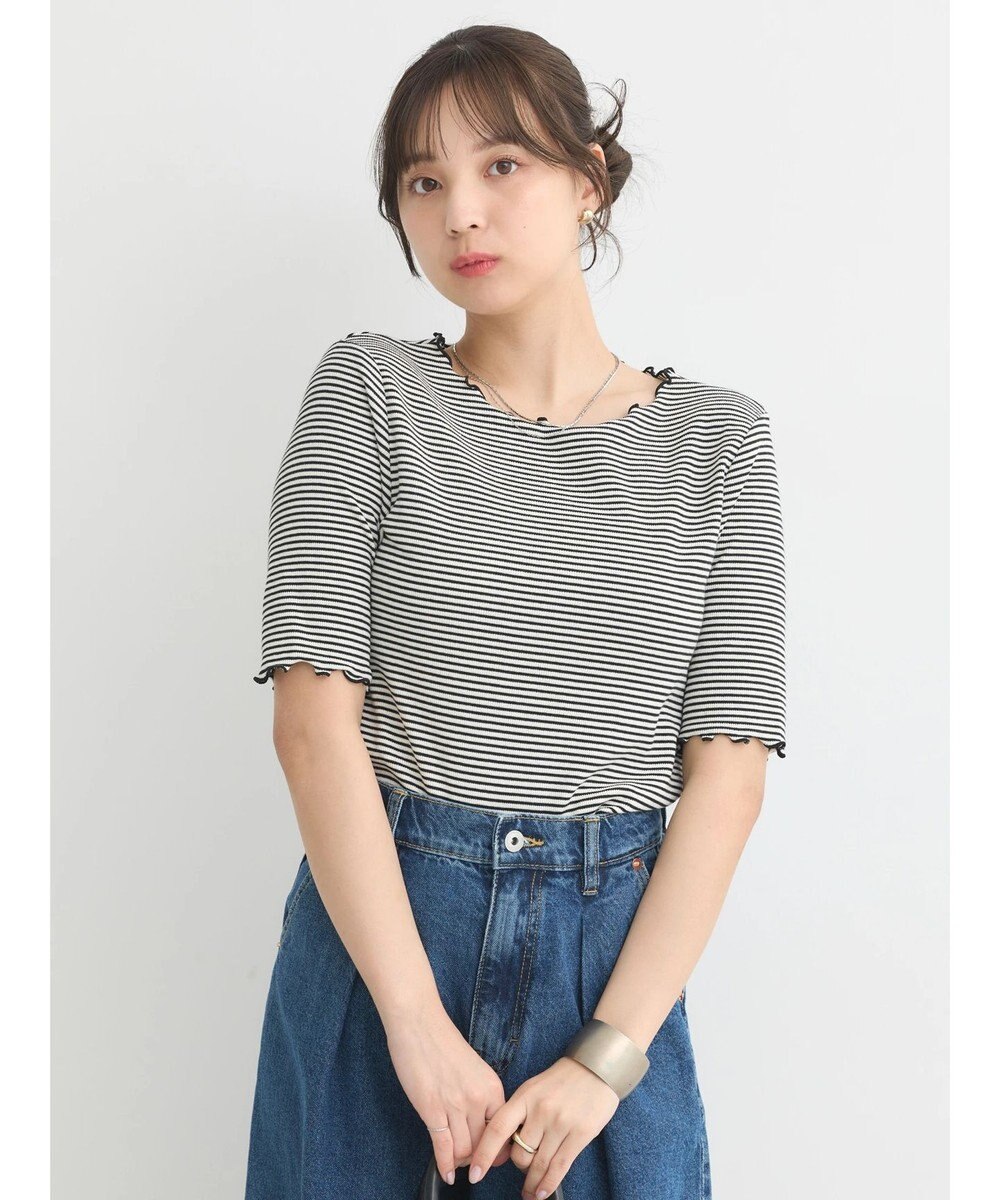 earth music&ecology メロ－リブプルオーバー 