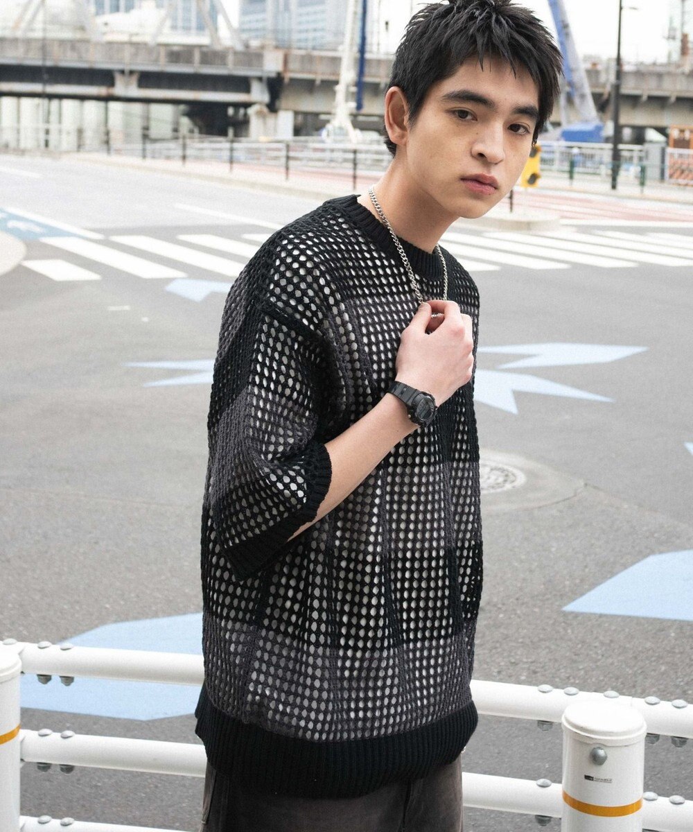 WEGO 【３点SET】アンサンブルメッシュニットプルオーバー（SS） 