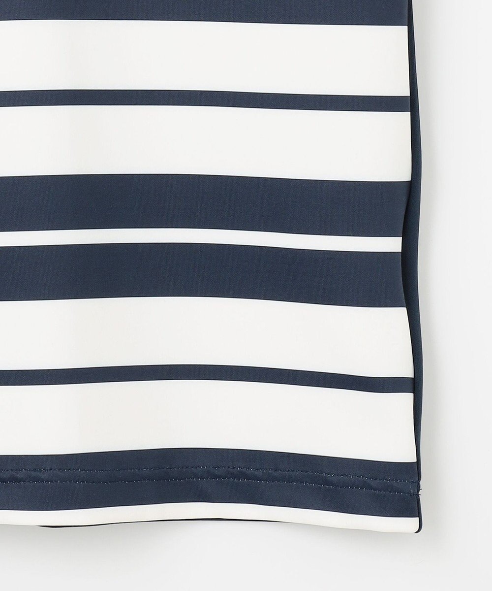 23区GOLF 【23Fondation】【吸水速乾/UVケア】ボーダー モックネック 