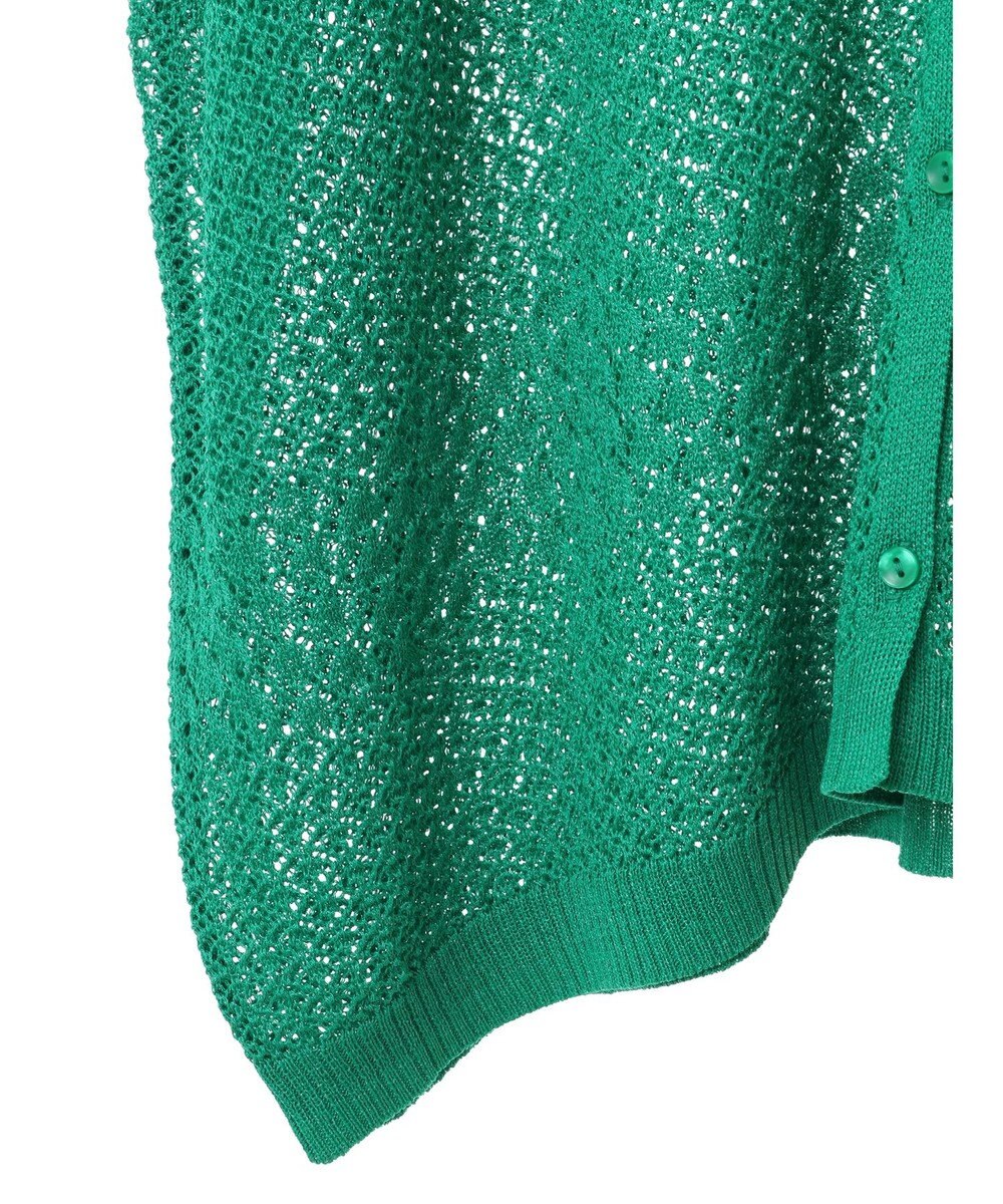 Green Parks 透かし柄ポンチョニットカーディガン 