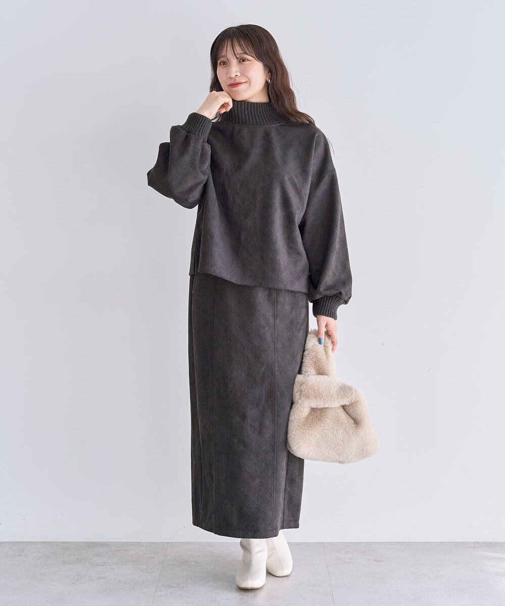 Green Parks ・ＥＬＥＮＣＡＲＥ　ＤＵＥ　エンボスナロースカート 