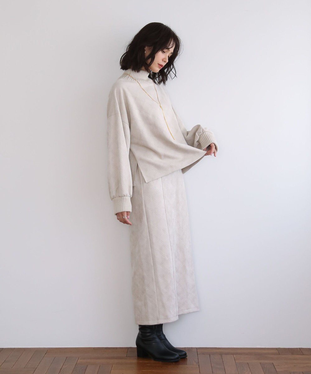 Green Parks ・ＥＬＥＮＣＡＲＥ　ＤＵＥ　エンボスナロースカート 