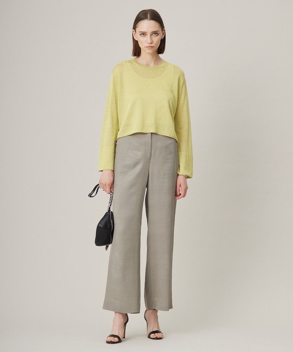 ICB L Vi/Ly/Liツイル ワイドストレートパンツ 