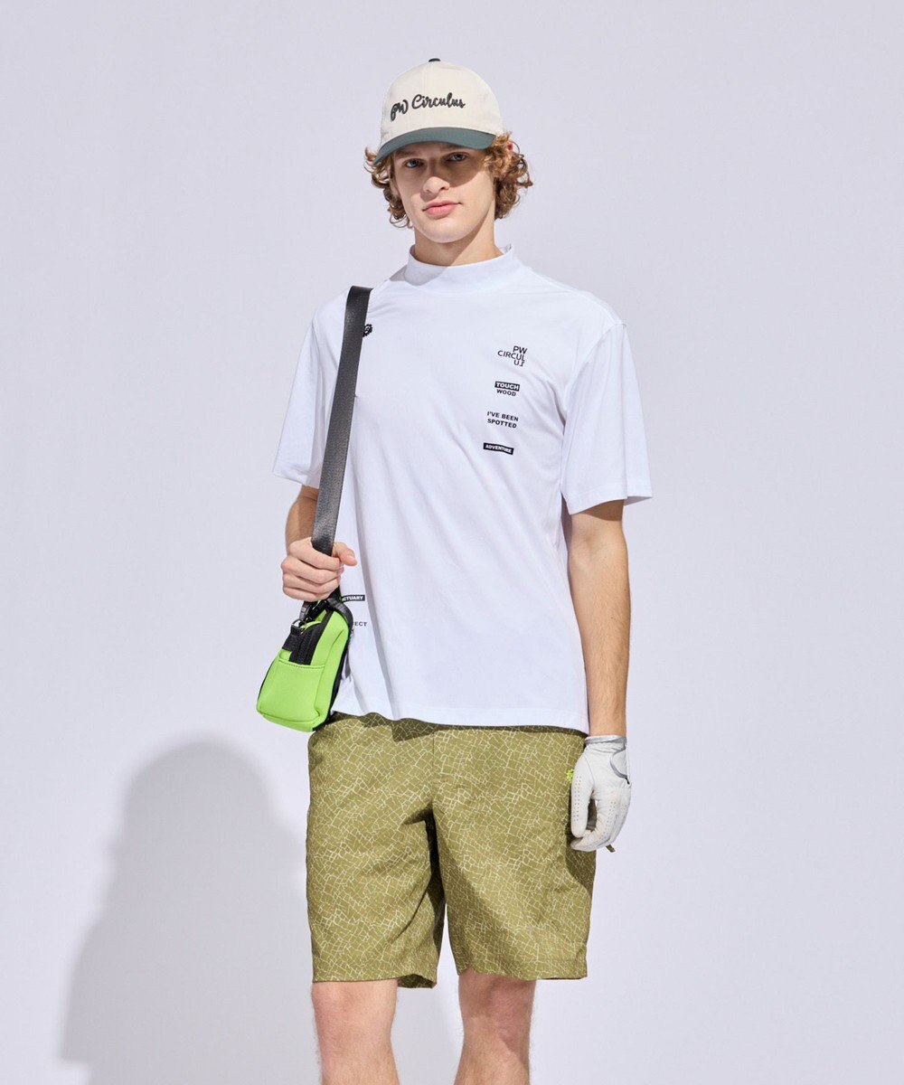 PW CIRCULUS 【MEN】メッシュコンビ モックネック ゴルフ 