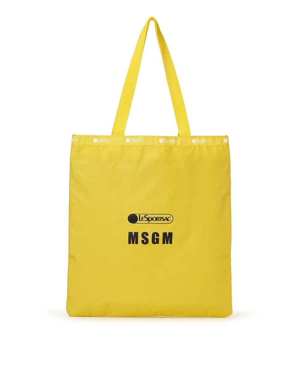 LeSportsac MSGM LG EMERALD TOTE/ロゴトートイエロー 