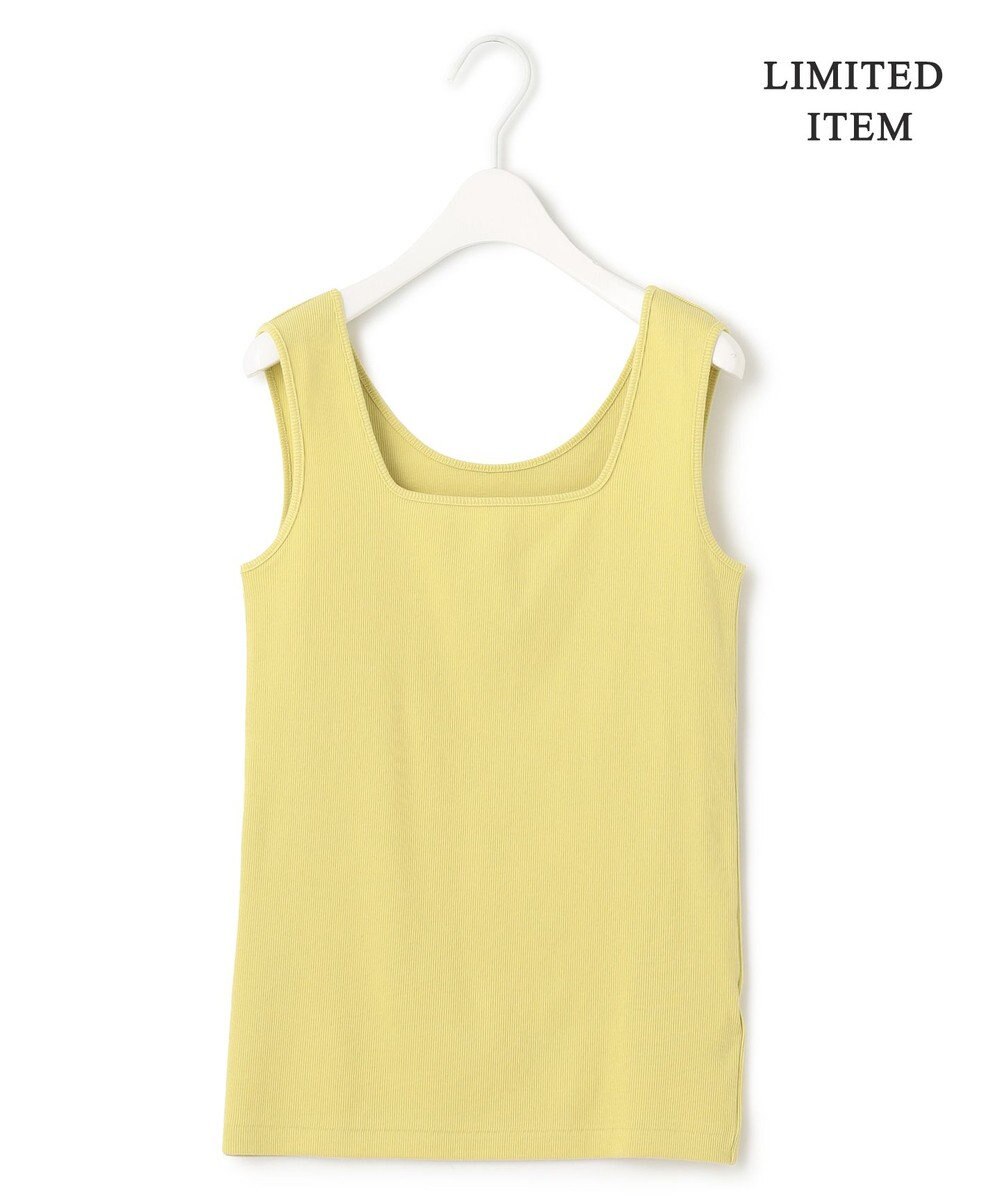 ICB L 【WEB限定・洗える】 ブロードステッチリブ タンクトップ 