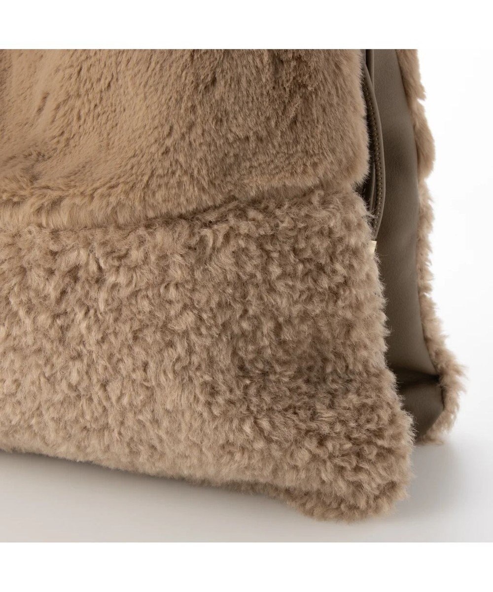 UNBILLION cachecache 切り替えエコファー三つ口巾着トート 