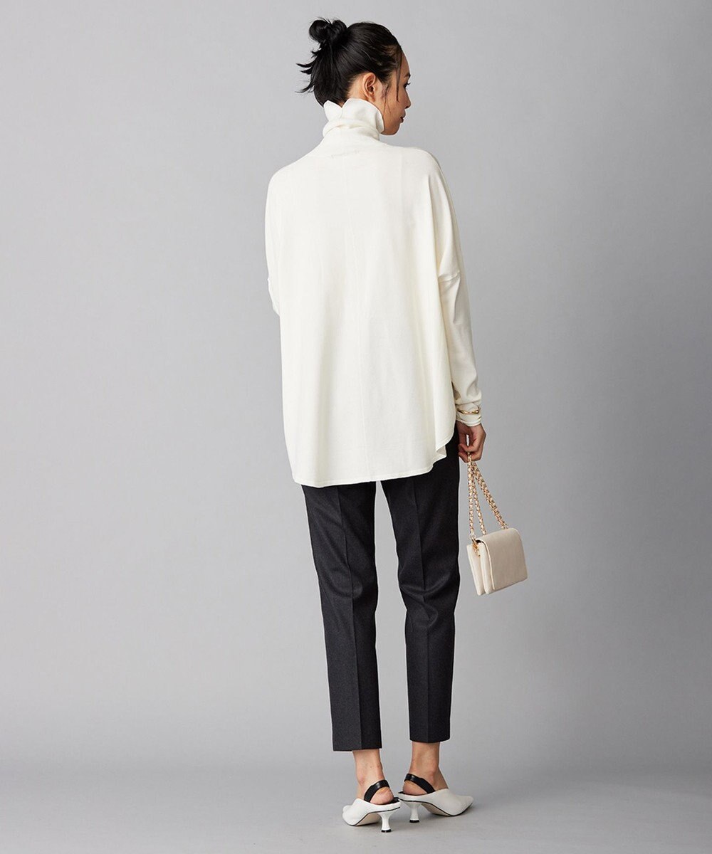 ICB 【洗える】 ヴィスコースワイド タートルネックプルオーバー 