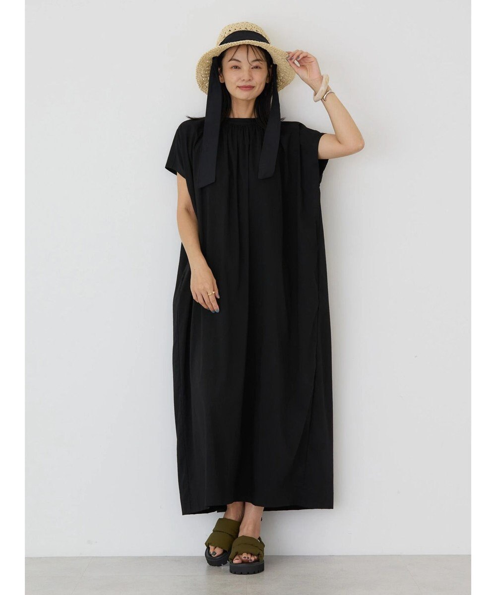 AMERICAN HOLIC 接触冷感丈違いフレンチスリーブワンピース 