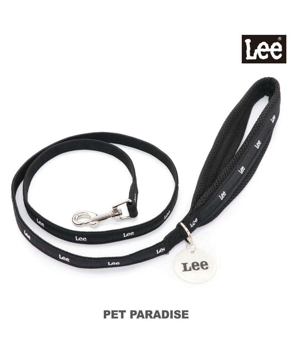 PET PARADISE 犬 リード Ｌｅｅ おしゃれ 【ＳＳ~Ｓ】 反射 チャーム付き 黒