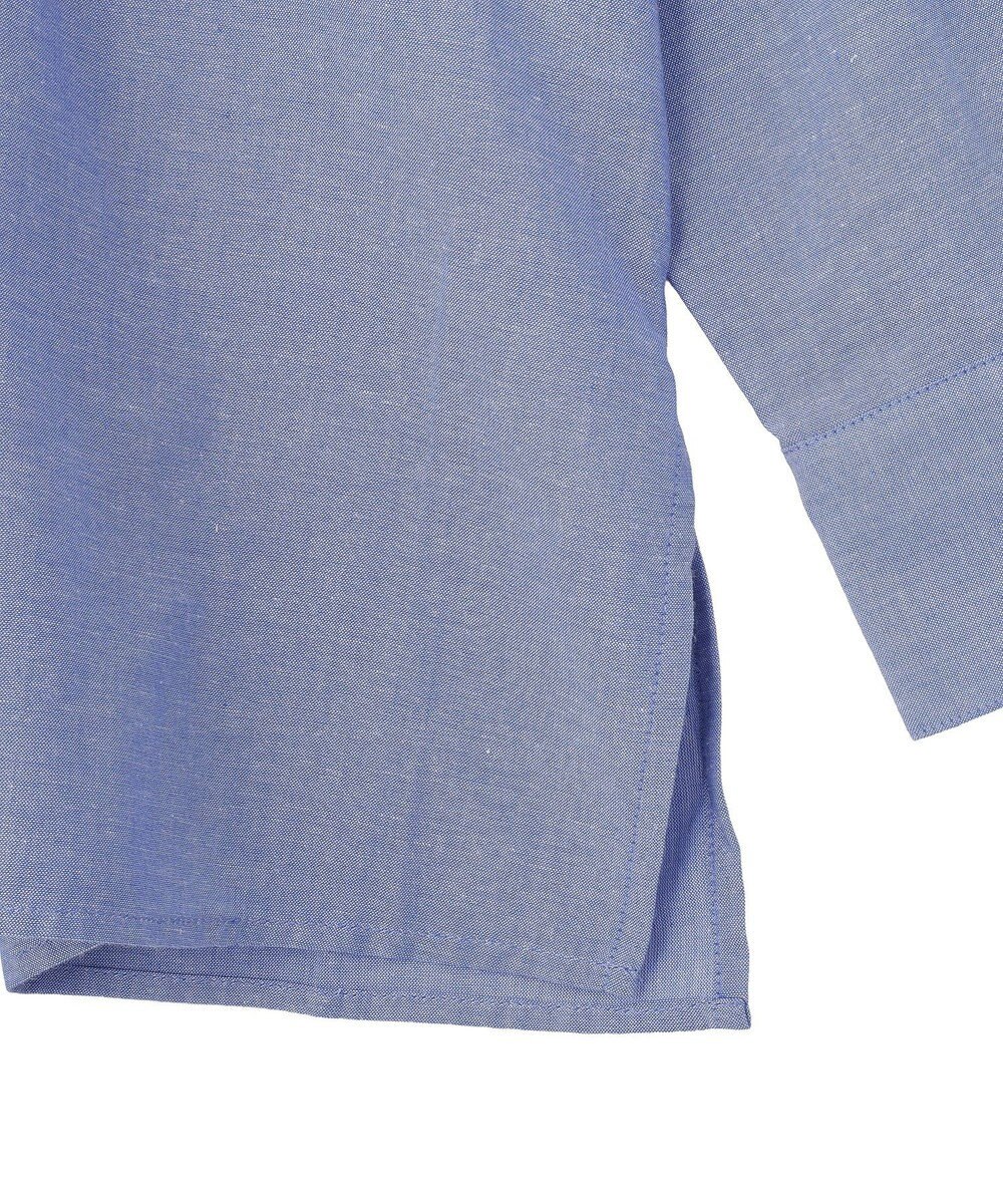 Green Parks 綿麻混Ｖネックオーバーサイズシャツ 