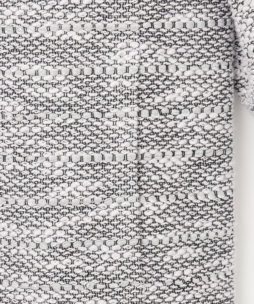 自由区 S カラミツイードノーカラー ジャケット 