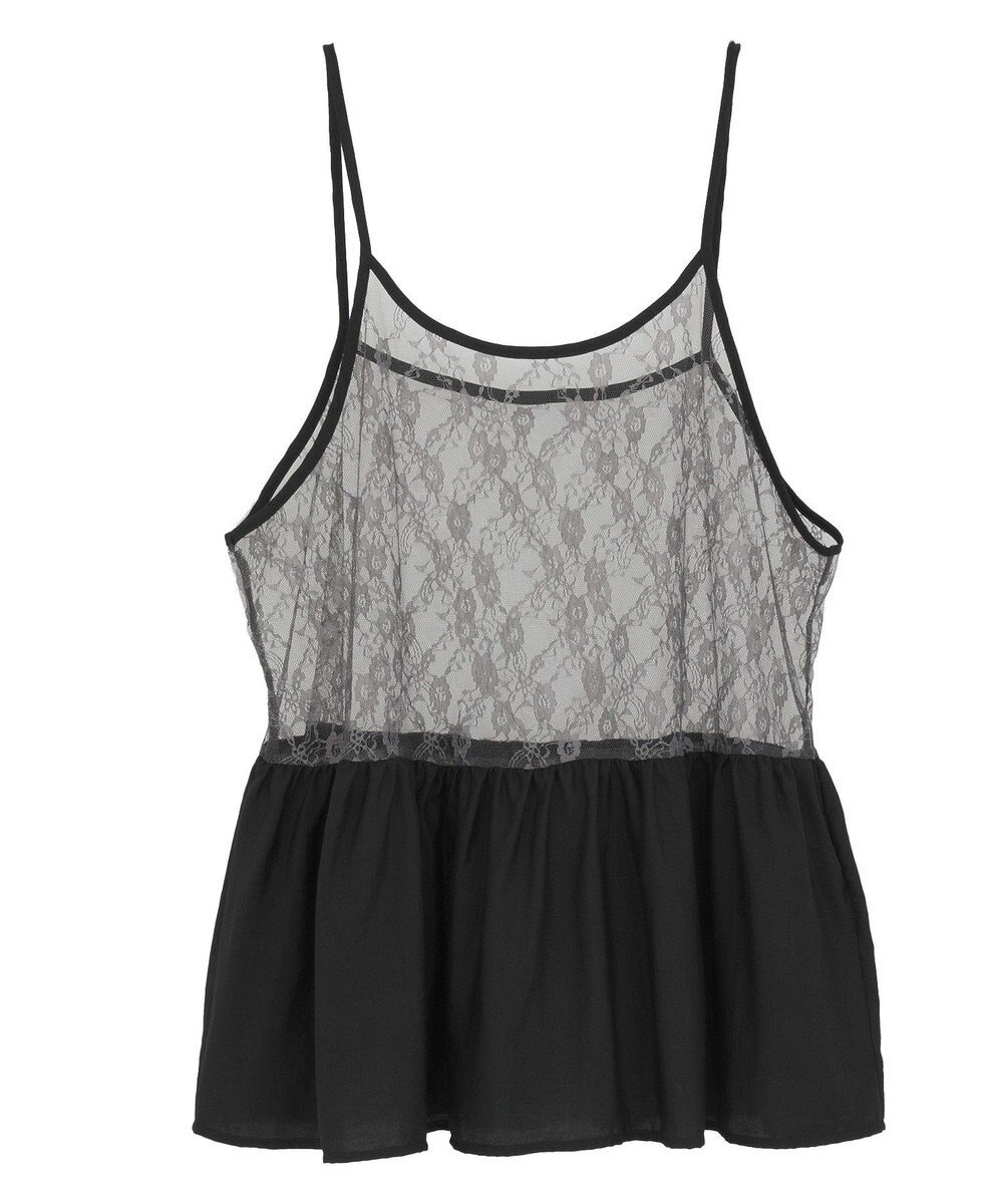 Green Parks ＳＥＴ２点フォトＴシャツ＋レースキャミビスチェ 