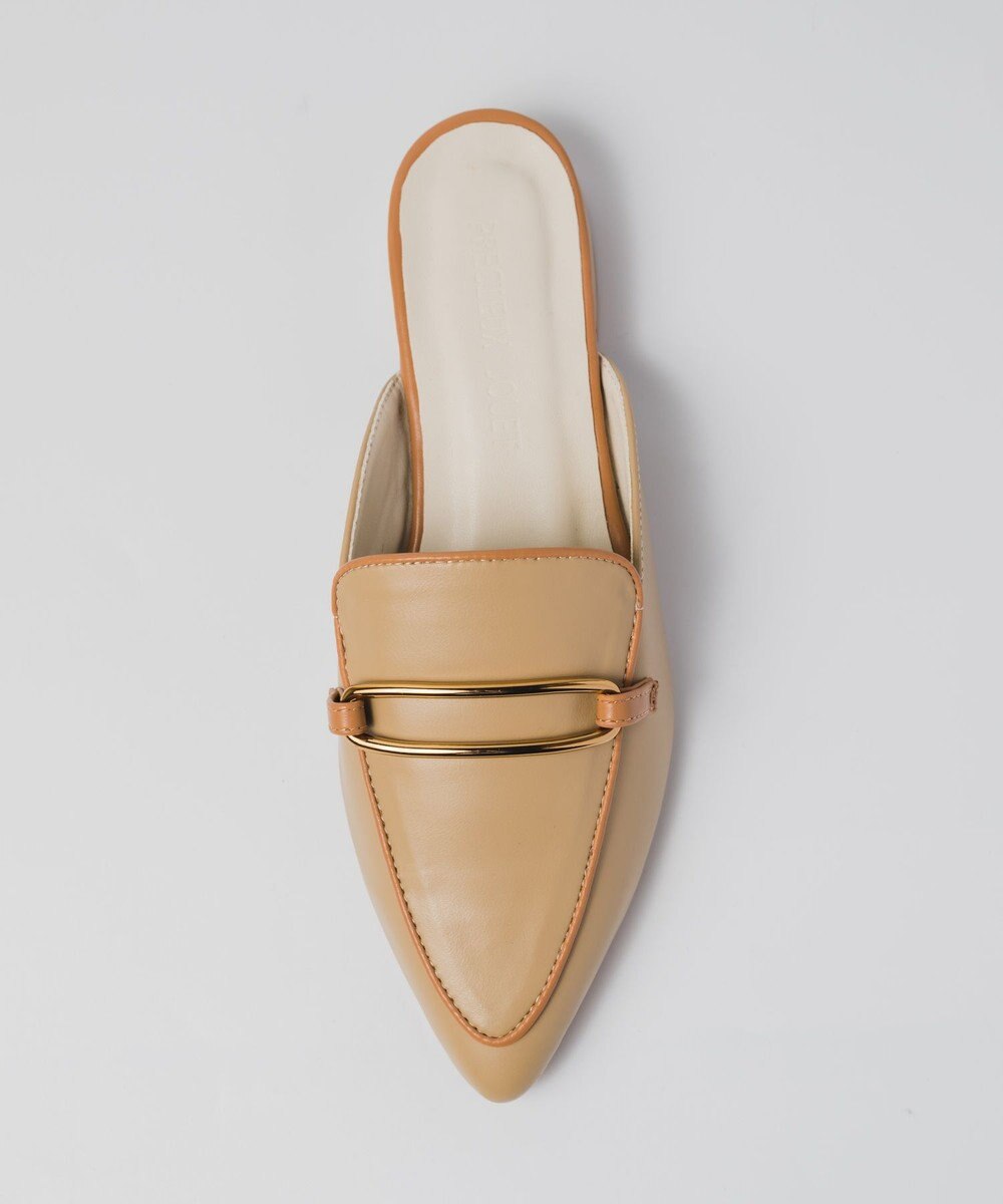 BONTRE 【PRECIEUX JOUET/プレシュウジュエ】メタルパーツポインテッドトゥミュール 