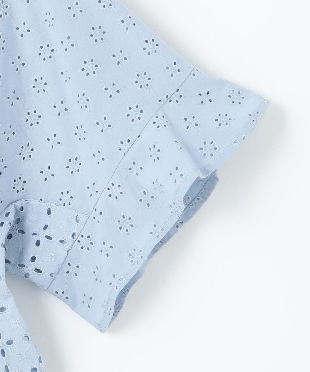 組曲 L 【WEB限定カラーあり】エンブロイダリーレース ペプラムブラウス 