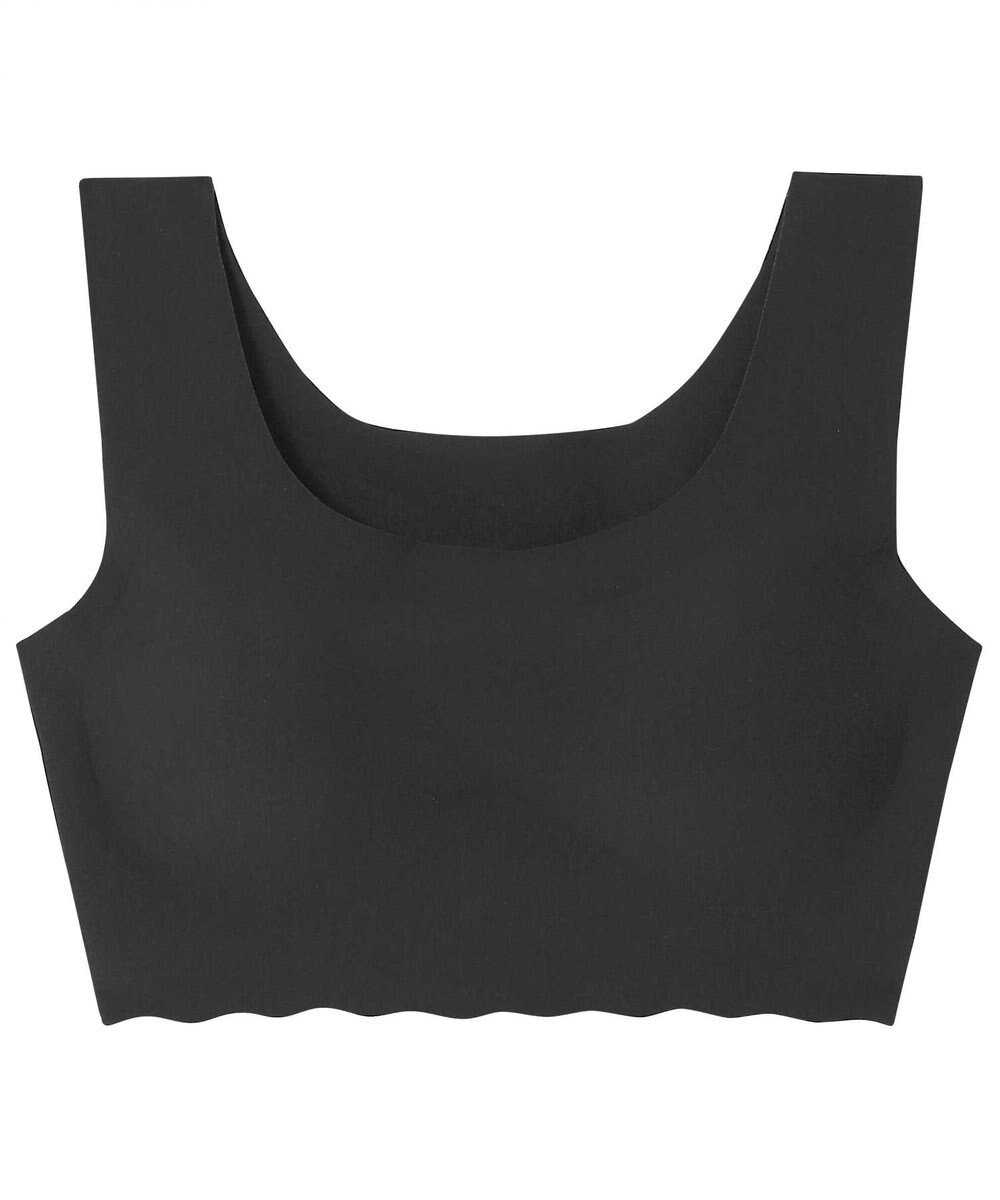 une nana cool 綿混フラット仕上げ　ノンワイヤーブラジャー　　【全サイズ同一価格】 