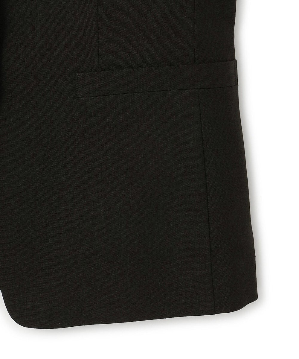 23区 L 【洗える/セットアップ対応】アイアスマットストレッチ ノーカラー ジャケット 