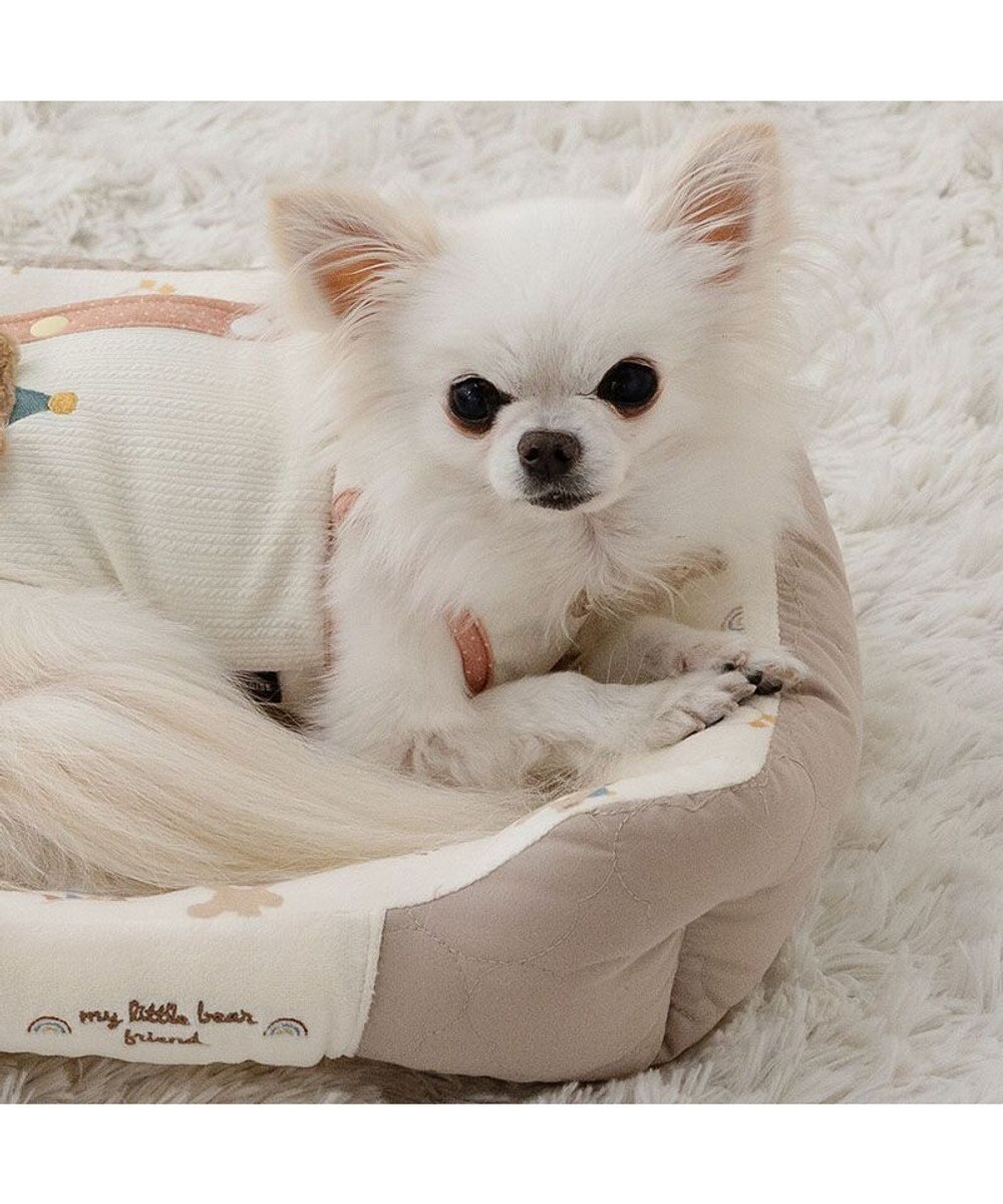 PET PARADISE ペットパラダイス くまちゃん キルトカドラー S  超小型犬 38×32cm 