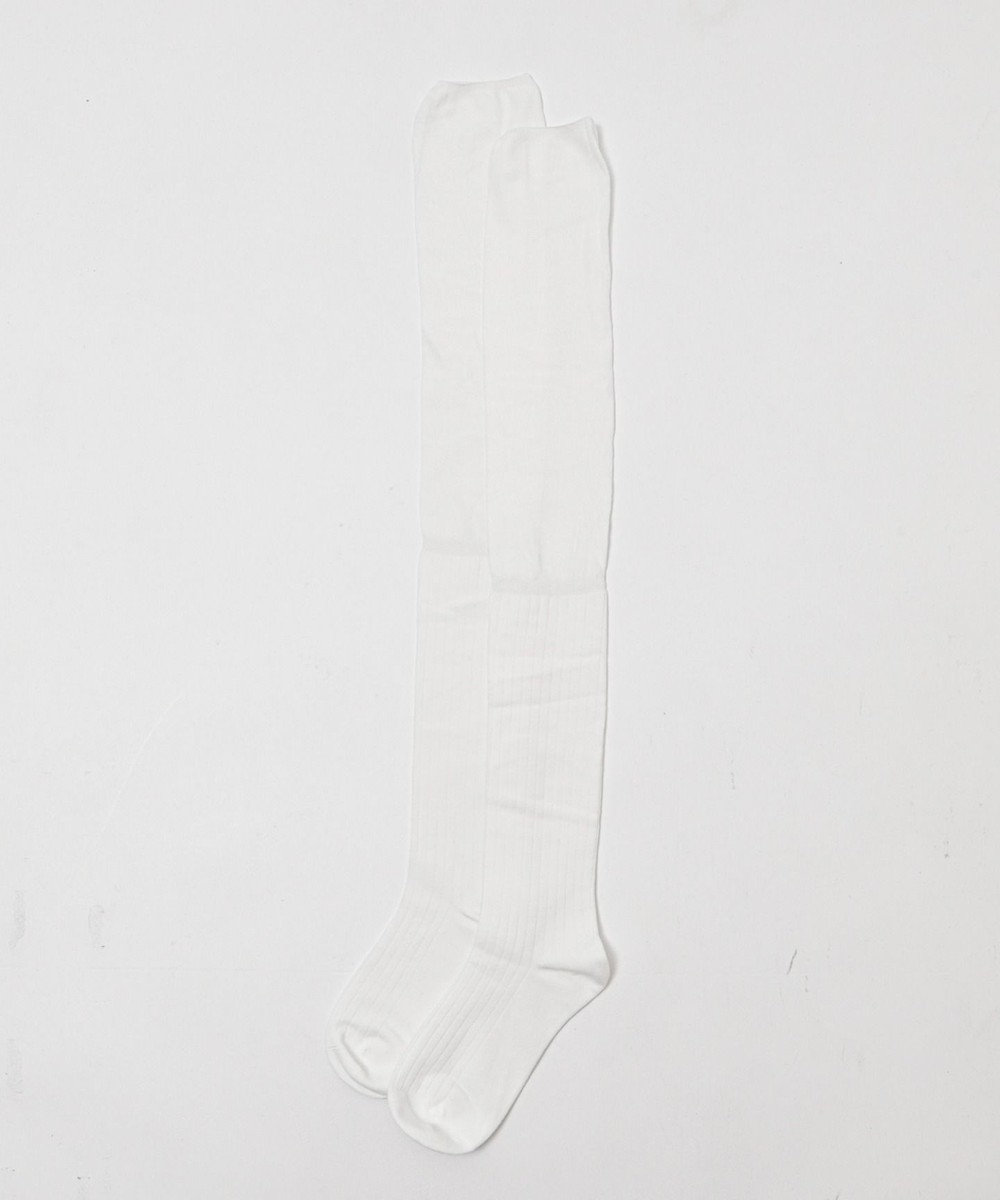 WEGO クシュクシュ切替リブニーハイソックス 