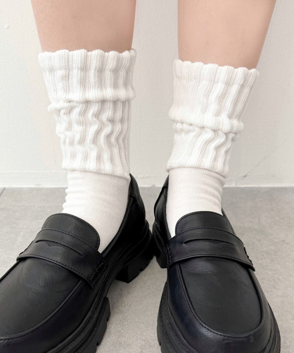 WEGO サポート付きボリューム無地リブソックス 