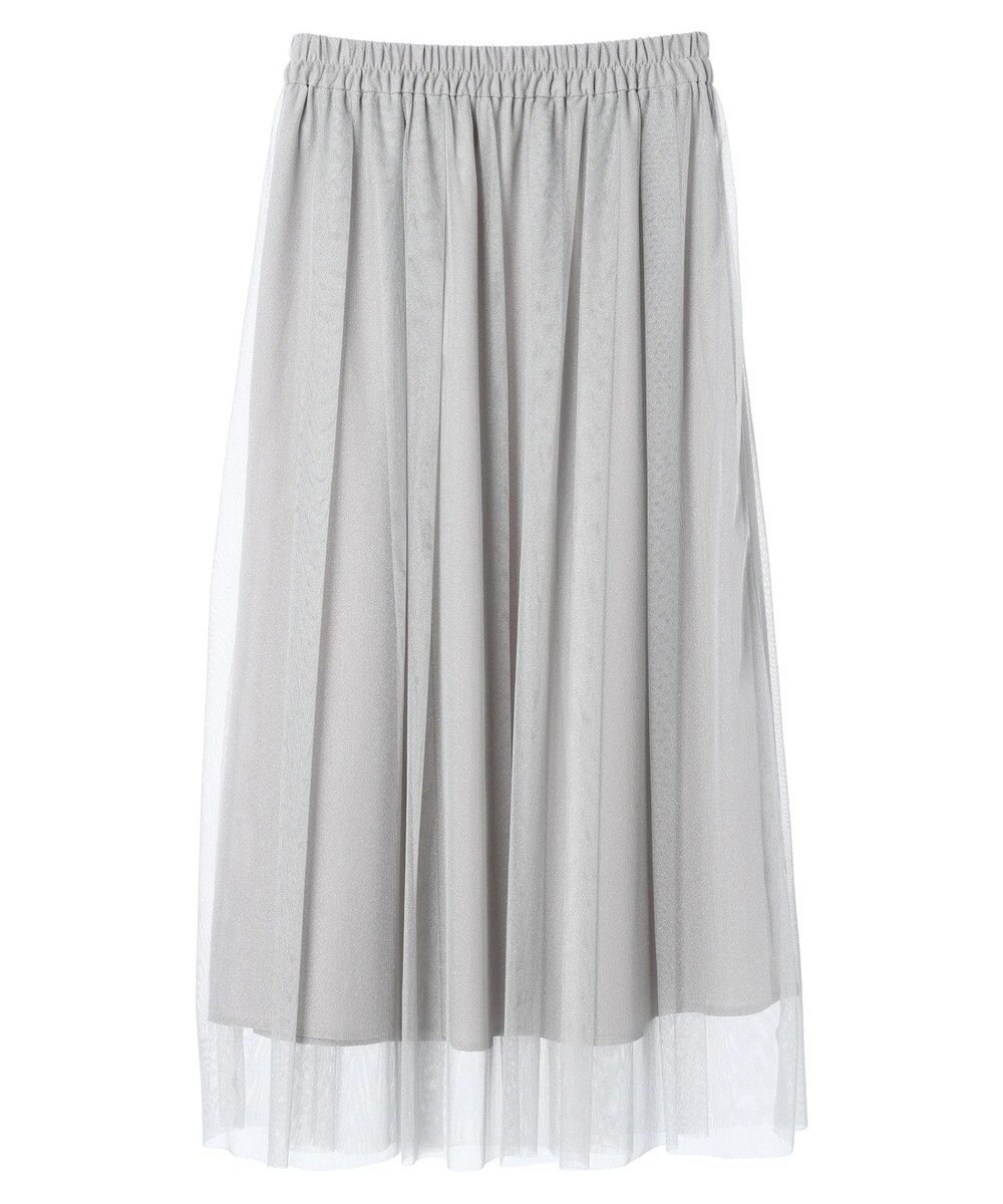 YECCA VECCA ラメチュールギャザースカート 