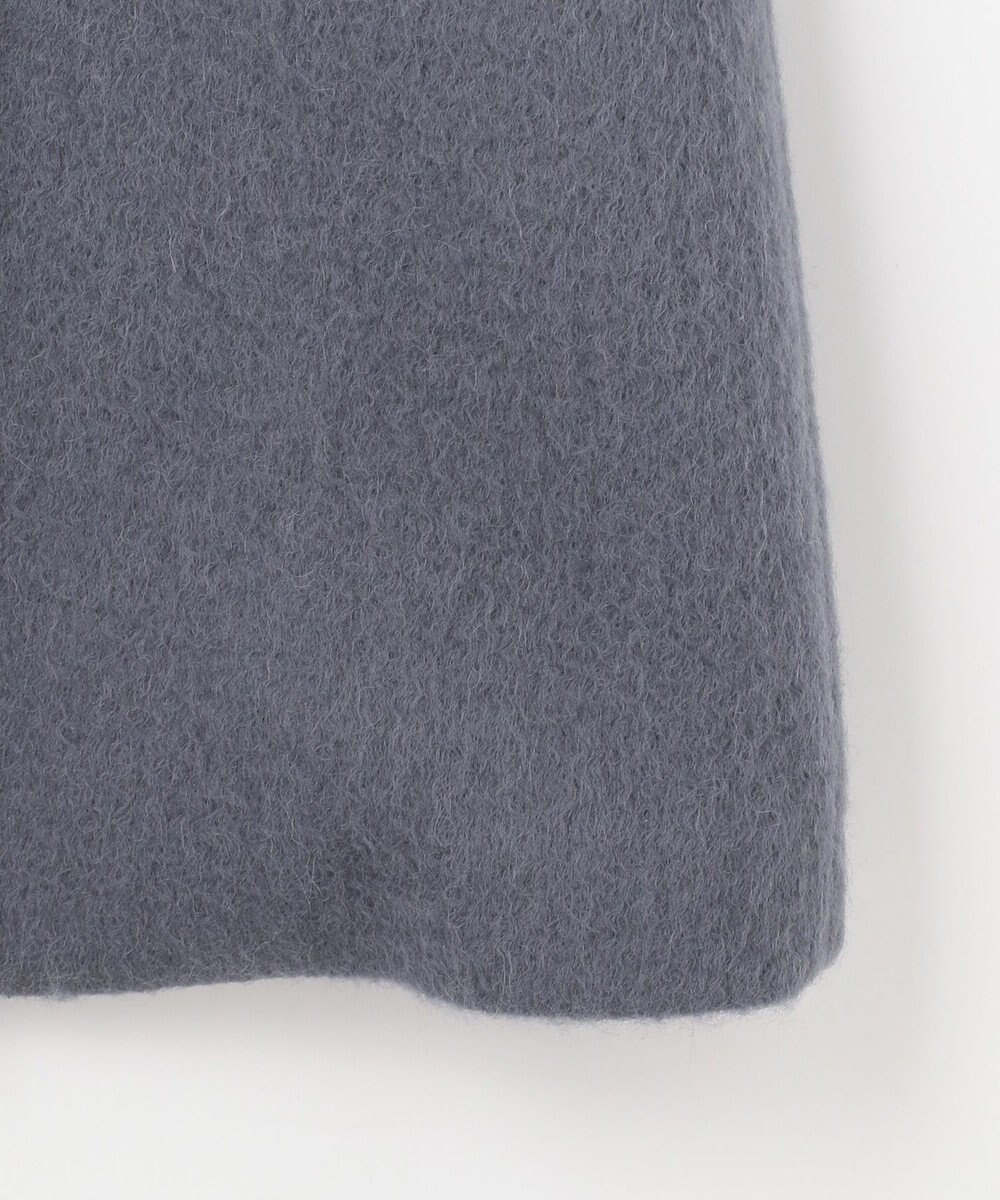 組曲 スタンドカラーシャギーコート 