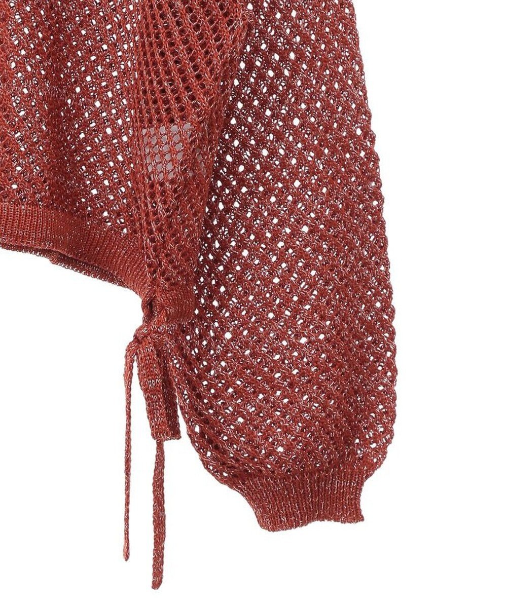 Green Parks ラメメッシュニットプルオーバー 