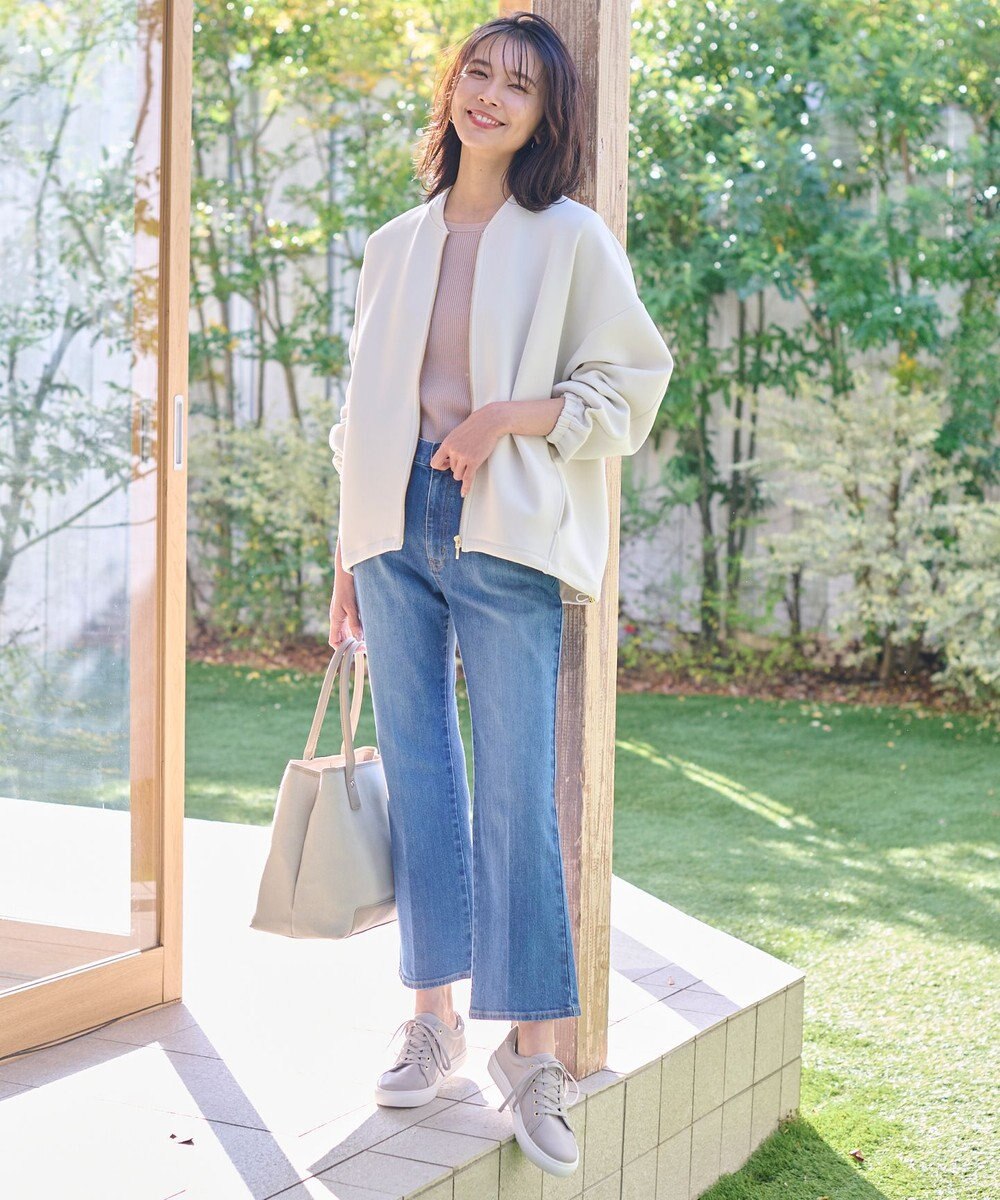 ANY 【洗える】ライトウエイト ジップブルゾン 