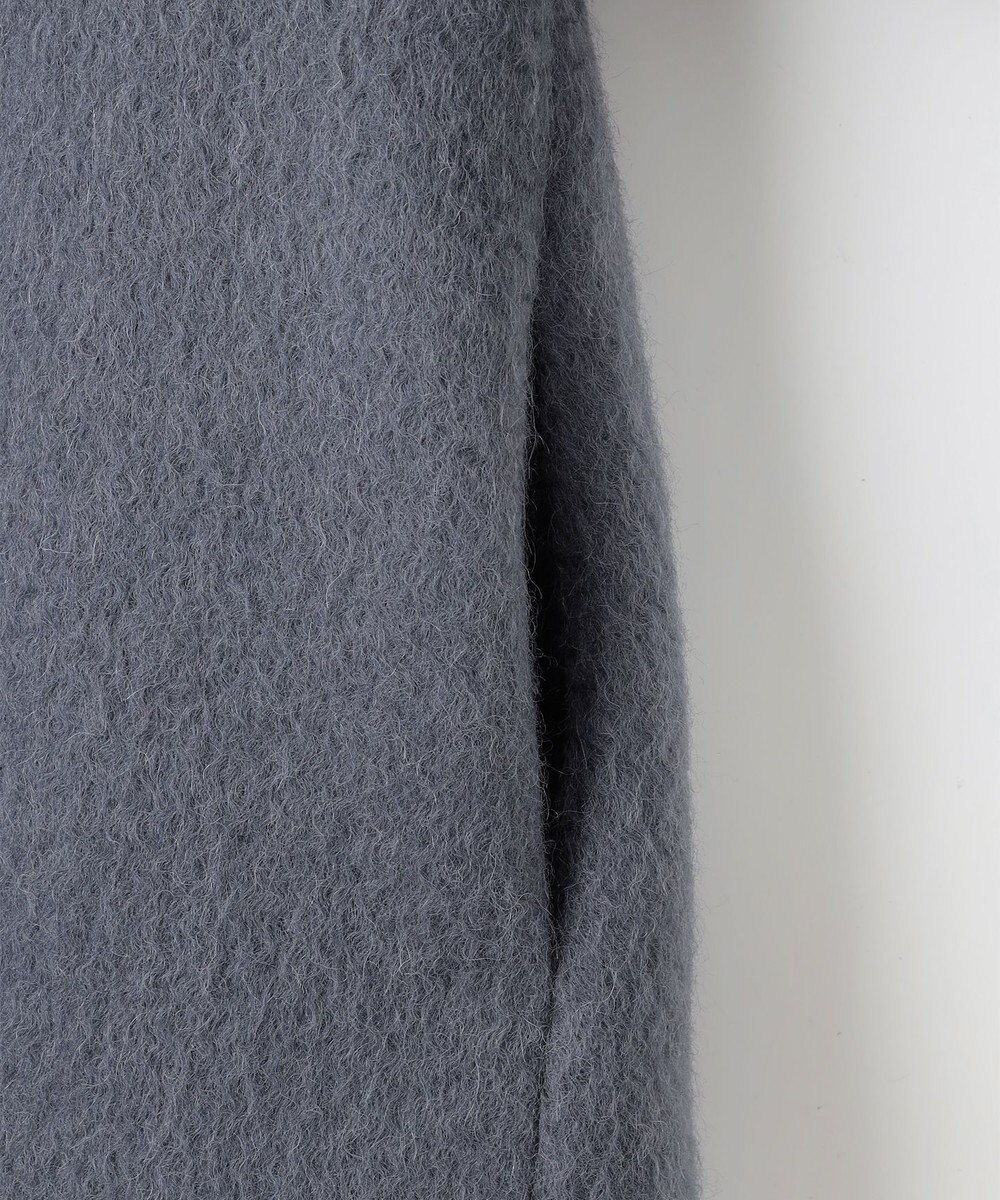 組曲 スタンドカラーシャギーコート 