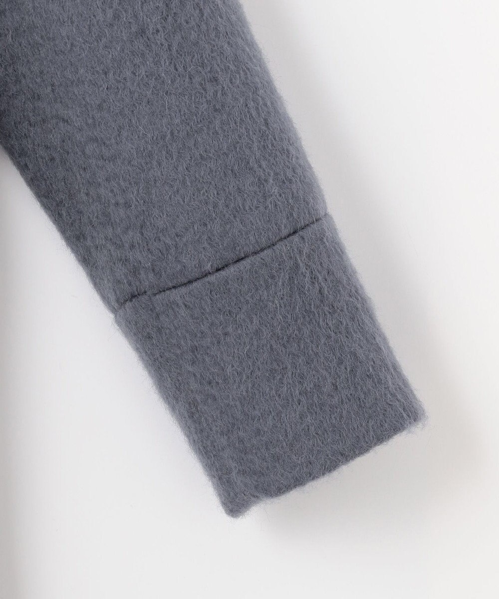 組曲 スタンドカラーシャギーコート 