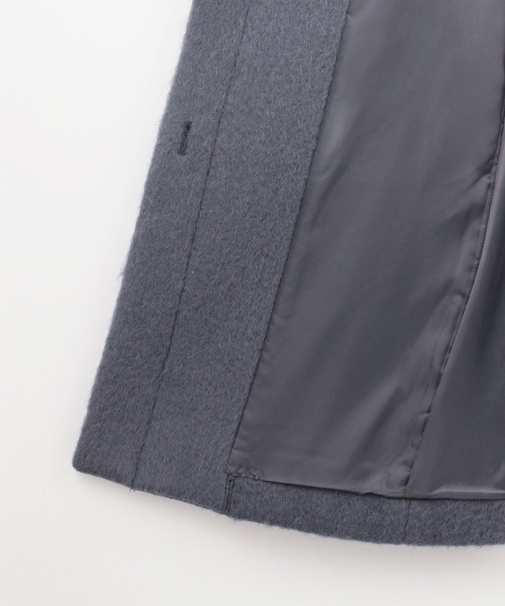 組曲 スタンドカラーシャギーコート 