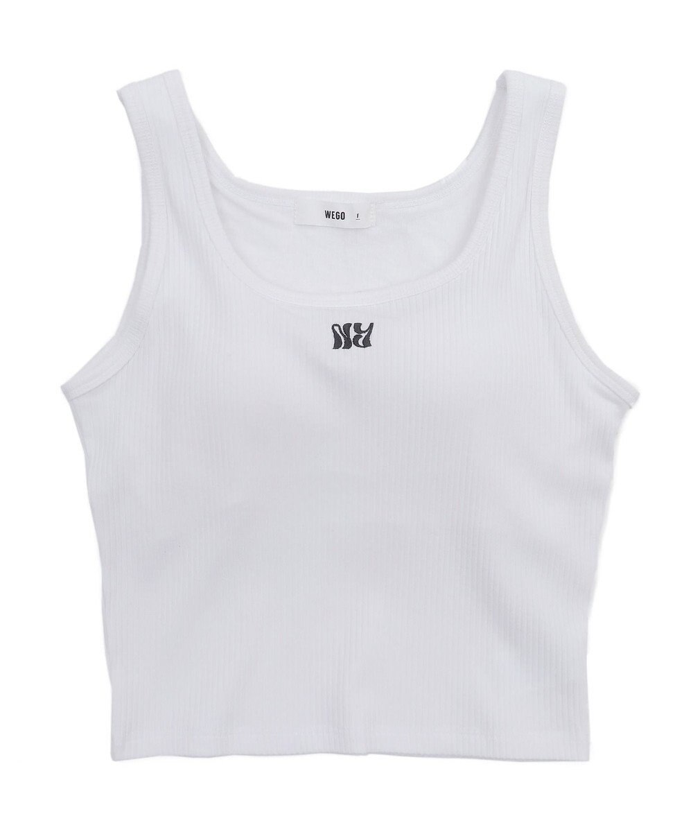 WEGO 【カップ付きインナー】グラフィックカップ付きリブタンク 