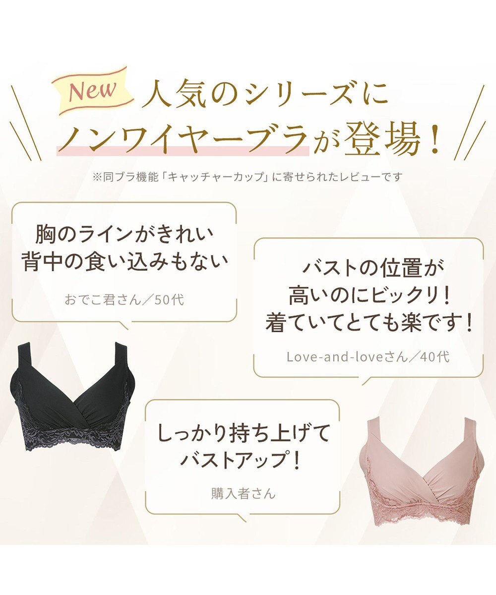 BRADELIS New York 【BRADELIS NewYork peace/ノンワイヤー】綿混トリプルキャッチFITブラ23 ブラデリス 補正 ブラジャー 接触冷感 ノンワイヤー DB123403 