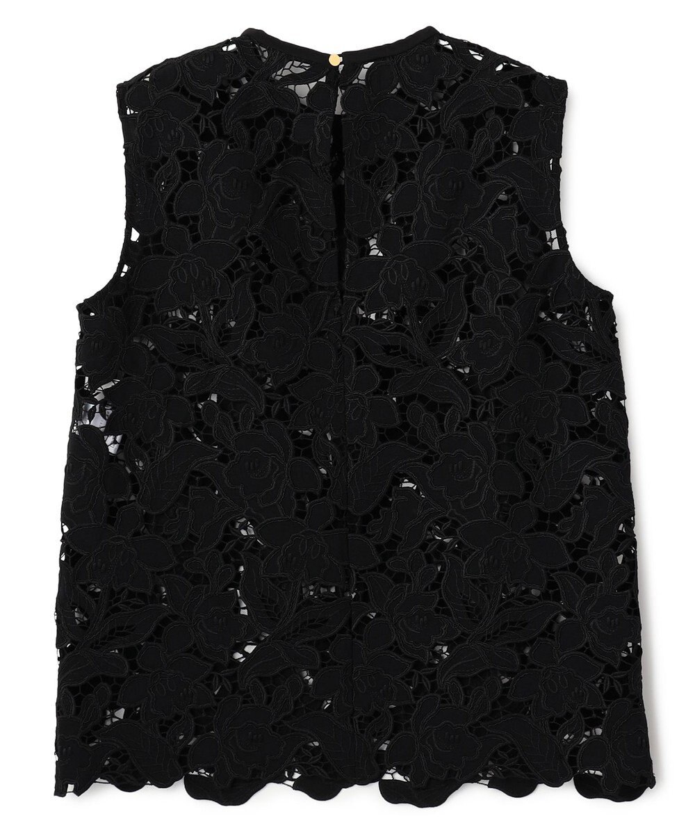 BEIGE， CITRINE / エンブロイダリーレースノースリーブブブラウス 