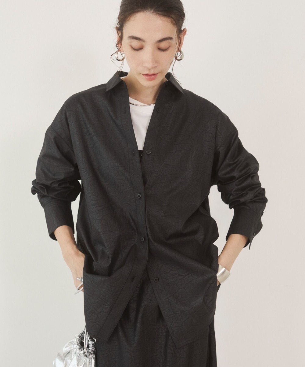 WEGO 【ANGIE VINTAGE】レザーライクシャツ＆スカートセットアップ 