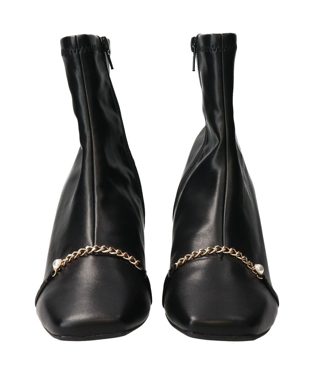Bridget Birkin 【Bridget Birkin】アクセサリーパールチェーンショートブーツ 
