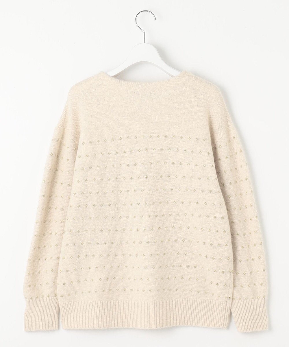 自由区 ウールジャカードラメ ニット 