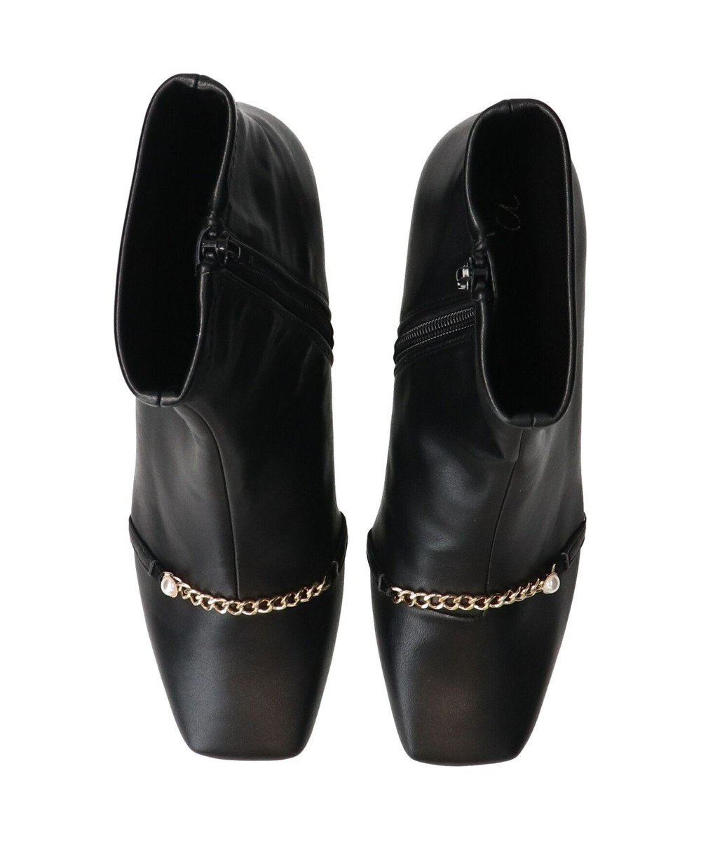 Bridget Birkin 【Bridget Birkin】アクセサリーパールチェーンショートブーツ 