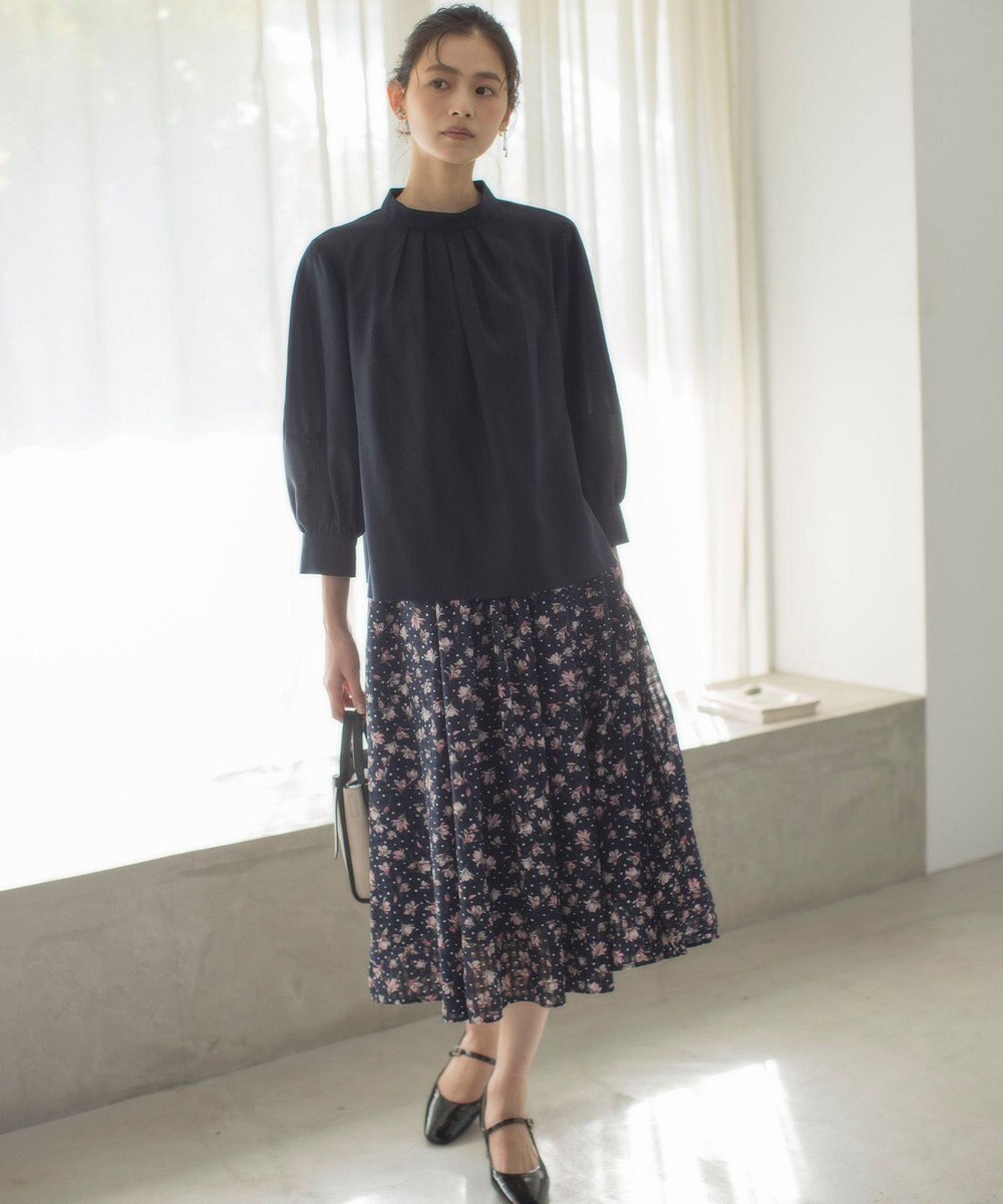 組曲 S リヨセルシャーティングハイネック ブラウス 