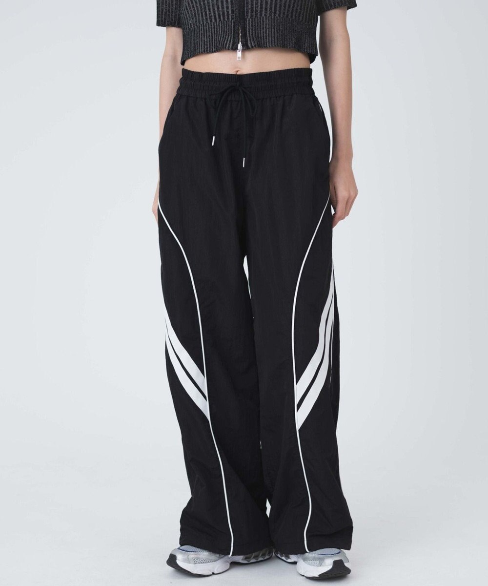 WEGO 【ウエストゴム】パイピングトラックパンツ 