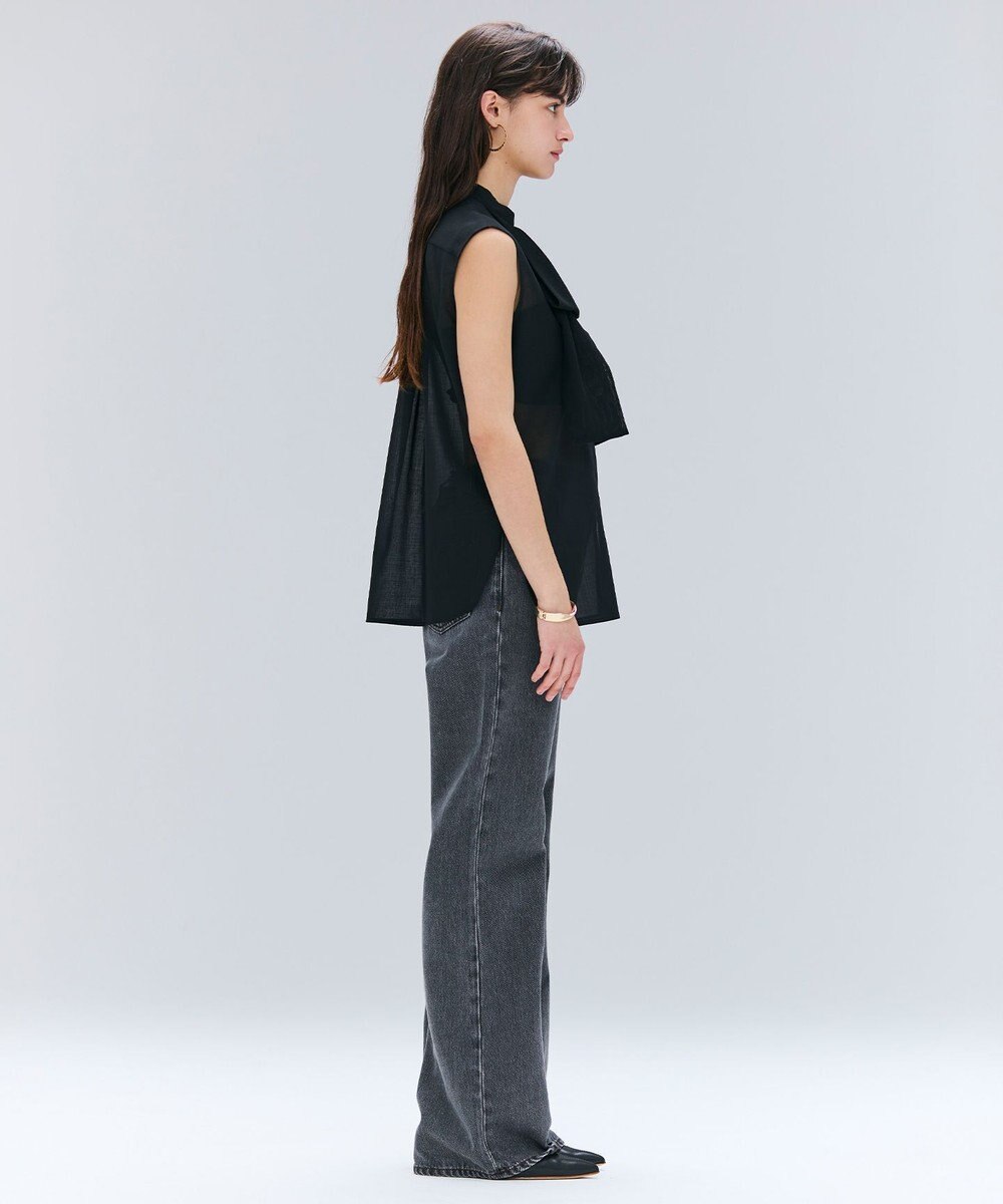 BEIGE， 【洗える】MOYE / シアーウールビックボウタイブラウス 