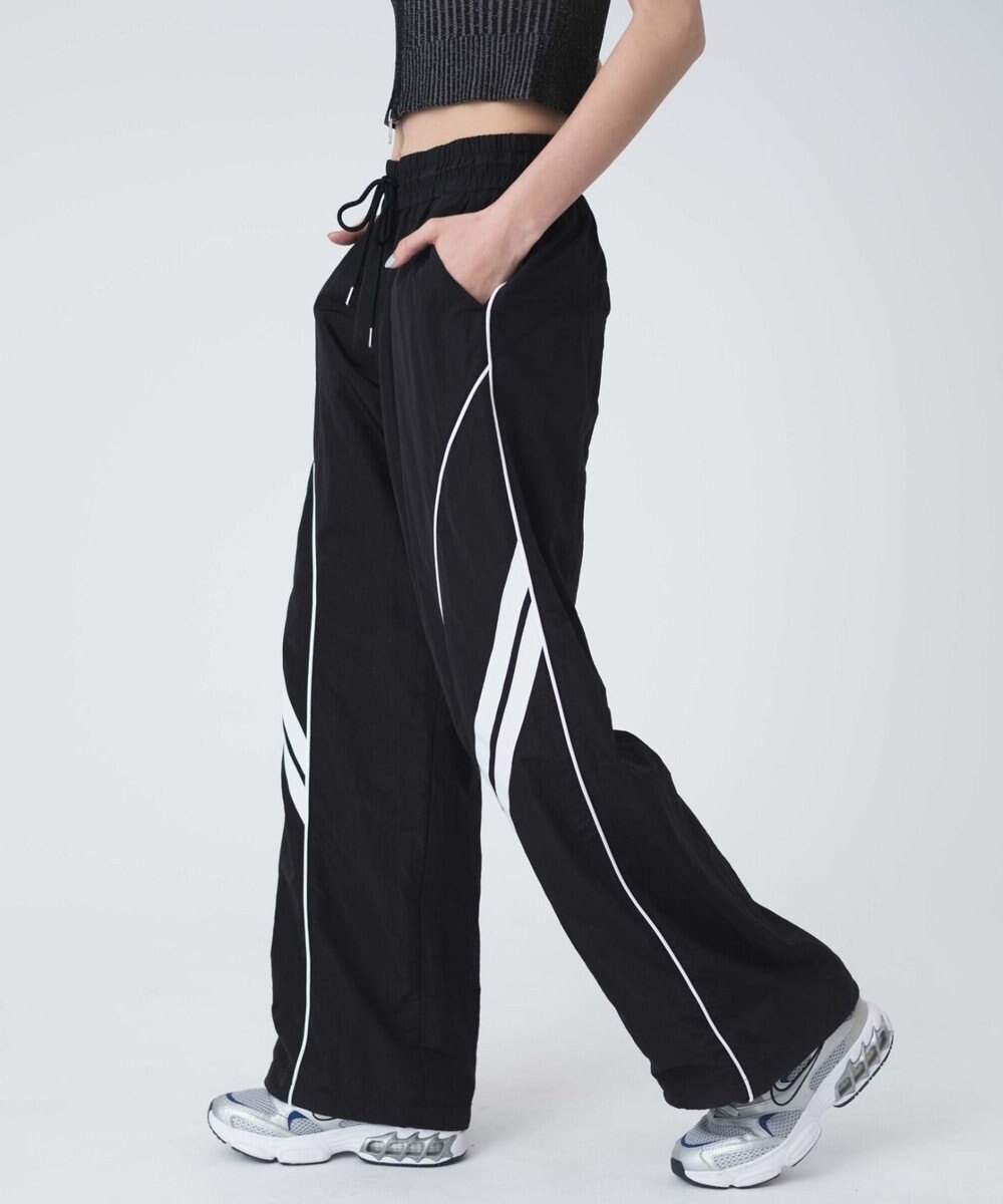 WEGO 【ウエストゴム】パイピングトラックパンツ 