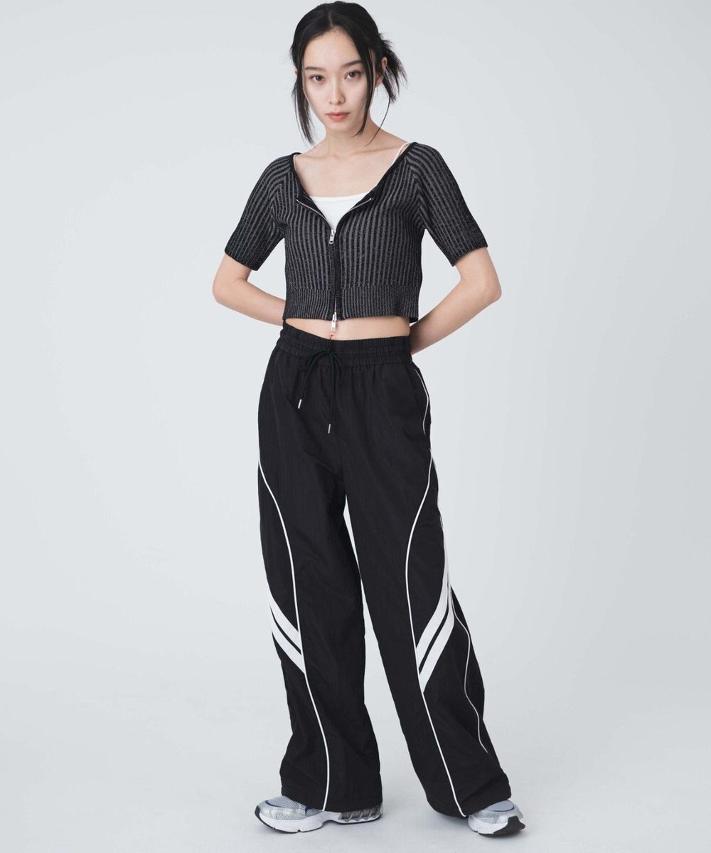 WEGO 【ウエストゴム】パイピングトラックパンツ 