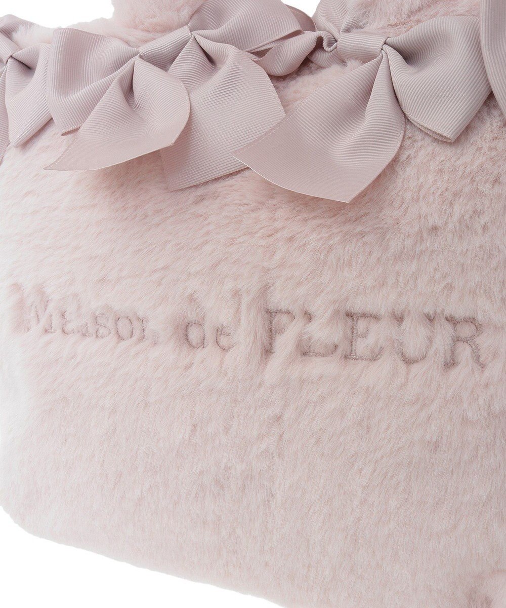 Maison de FLEUR ピンクマニア2Wayファーリボンバッグ 