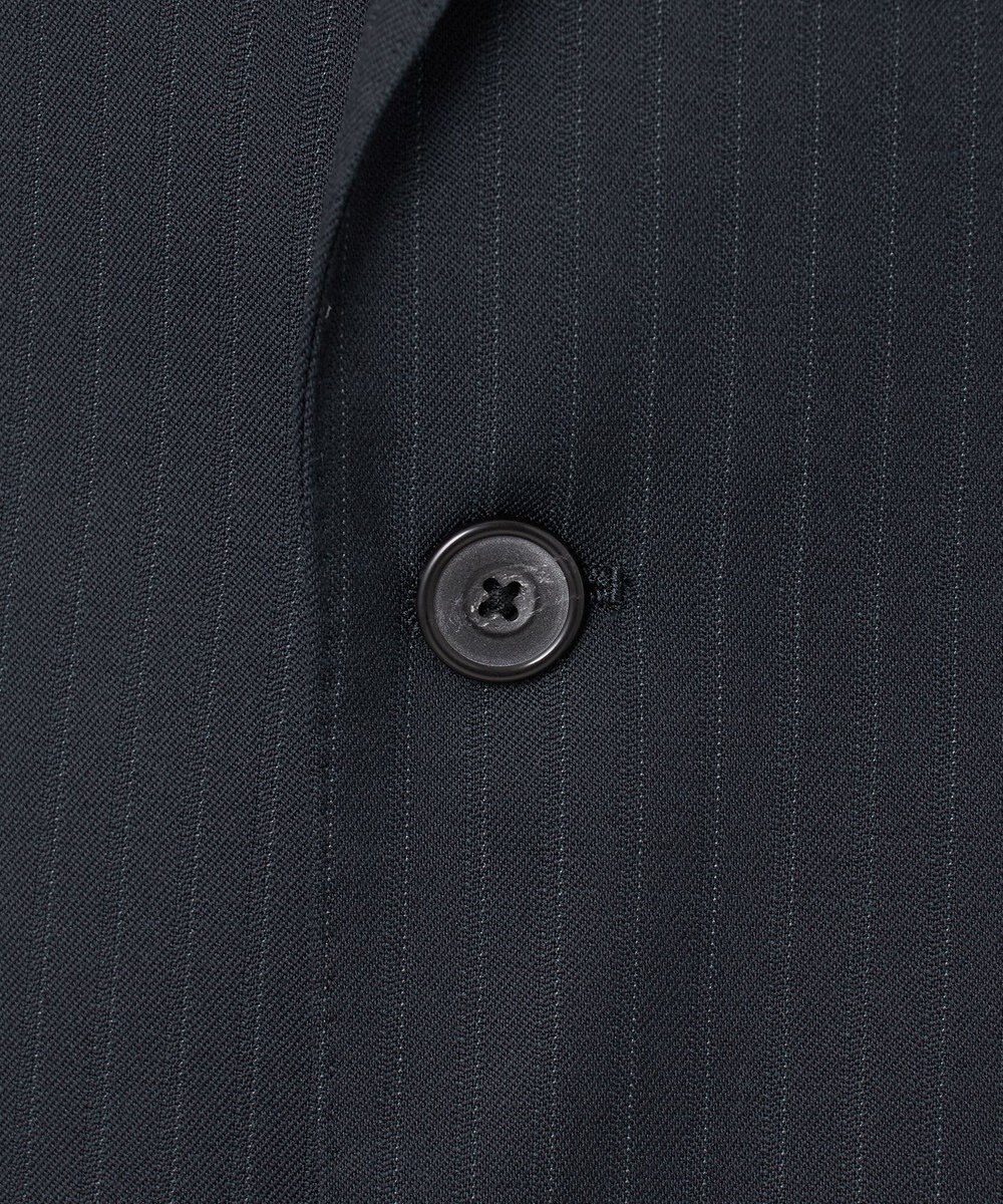 GOTAIRIKU シワになりにくい【御幸毛織/みゆきけおり】DRY SPINNER(ドライスピナー)スーツ（ダークグリーンストライプ） 