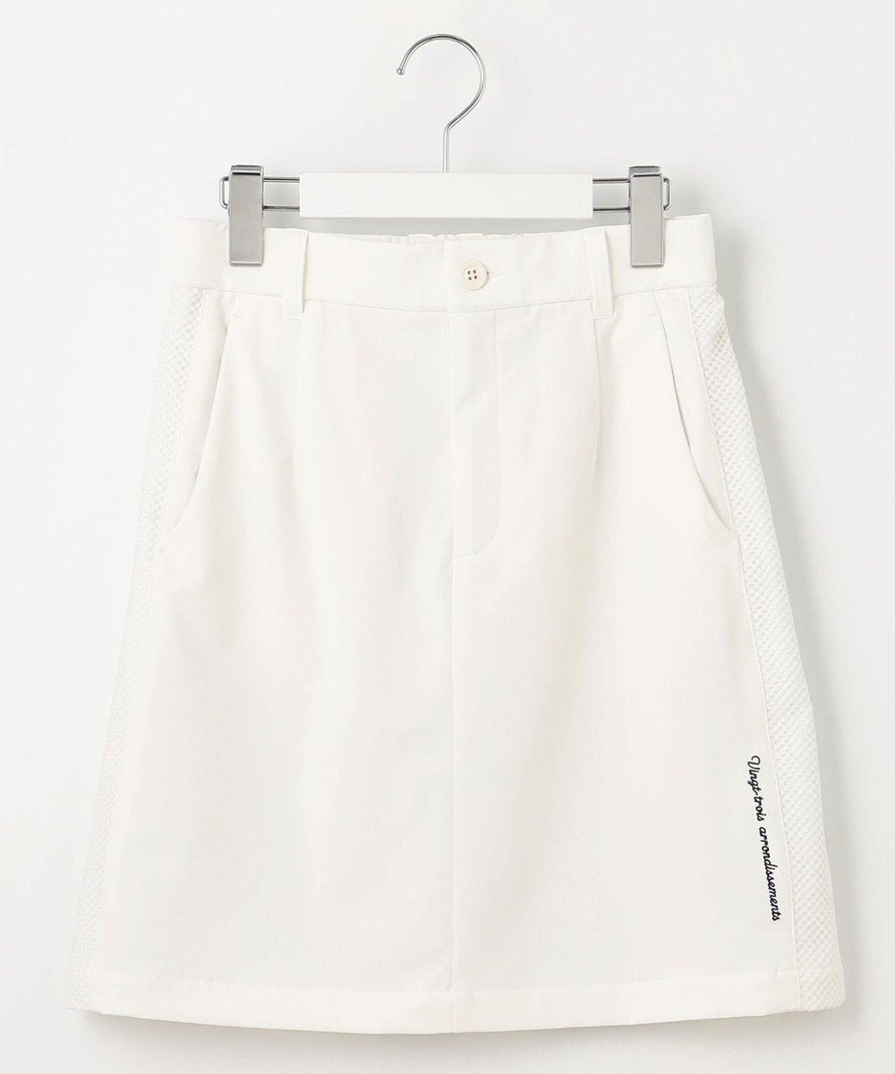 23区GOLF 【WOMEN】【ストレッチ】バックドビー×メッシュロゴスカート 