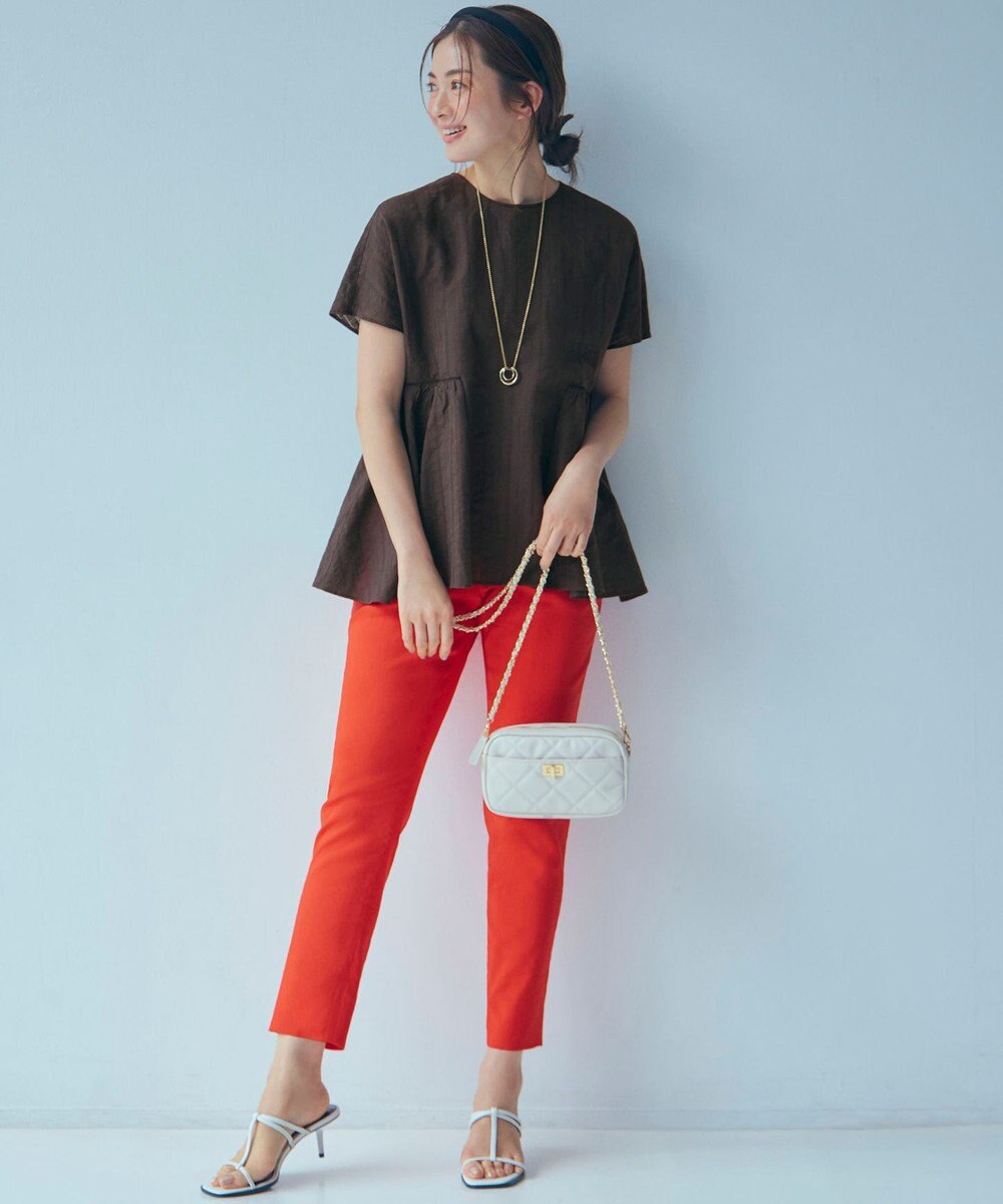 23区 ファスナー キルティング ショルダーバッグ 